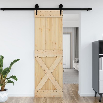 VidaXL Door NARVIK 27.6"x82.7" Solid Wood Pine