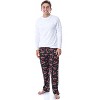 Jurassic Park Mens' Dinosaur Film Logo Scratches Sleep Pajama Pants Black - 2 of 4