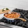 Cuisinart Classic 10" Stainless Steel Skillet with Brushed Gold Handles Matte White: Dishwasher & Oven Safe Cookware - 2 of 3