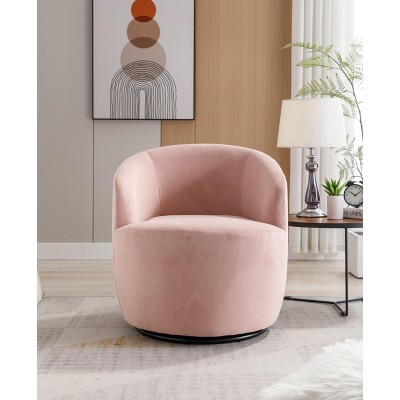 NicBex Swivel Barrel Chair Modern Accent Chair Armchair Comfy Chair Living Room Chair for Reading Room, Bedroom