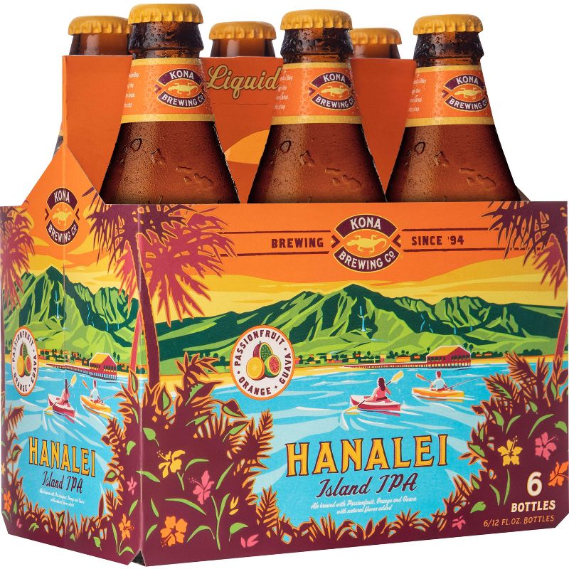 Kona Hanalei Island-Style IPA Beer - 6pk/12 fl oz Bottles, 3 of 5