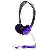 HamiltonBuhl® Personal On-Ear Stereo Headphone, Purple, Pack of 3 - image 2 of 2