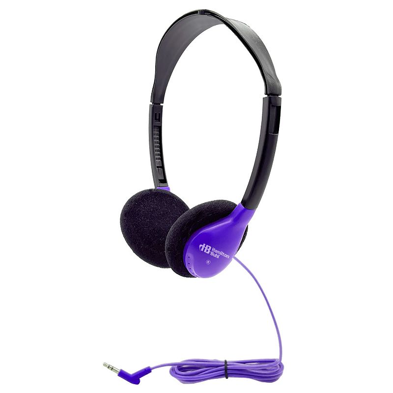 HamiltonBuhl® Personal On-Ear Stereo Headphone, Purple, Pack of 3, 2 of 3