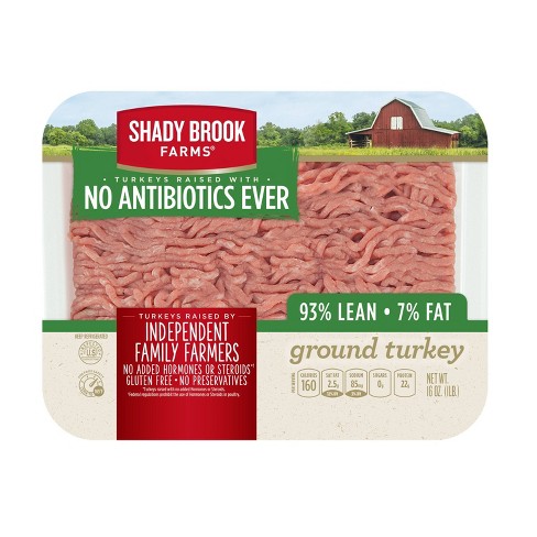 Shady Brook Farms Antibiotic-Free 93% Ground Turkey - 16oz - image 1 of 3