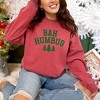 Simply Sage Market Women's Garment Dyed Graphic Sweatshirt Bah Humbug Trees - 3 of 3