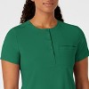 Wink RENEW Women's Mandarin Collar Tuck-In Scrub Top, 5X. - 2 of 4