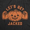 Mens Let's Get Jacked T Shirt Funny Halloween Pumpkin Jack-o-lantern Graphic Tee - Crazy Dog Men's T Shirt - 2 of 4