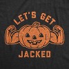 Mens Let's Get Jacked Tshirt Funny Halloween Pumpkin Jack-o-lantern Graphic Tee - Crazy Dog Men's T Shirt - image 2 of 4