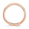 Black Bow Jewelry 2.25mm Stackable 14K Rose Gold Plated Silver Curved Polished Band - 2 of 4