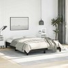 vidaXL Full Bed Frame, Faux Leather Upholstered Platform Bed Frame, Black, No Mattress - 3 of 4