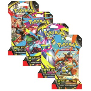 Pokemon ME1 Mega Evolution Art Set (4 Sleeved Booster Packs) - 1 of 4