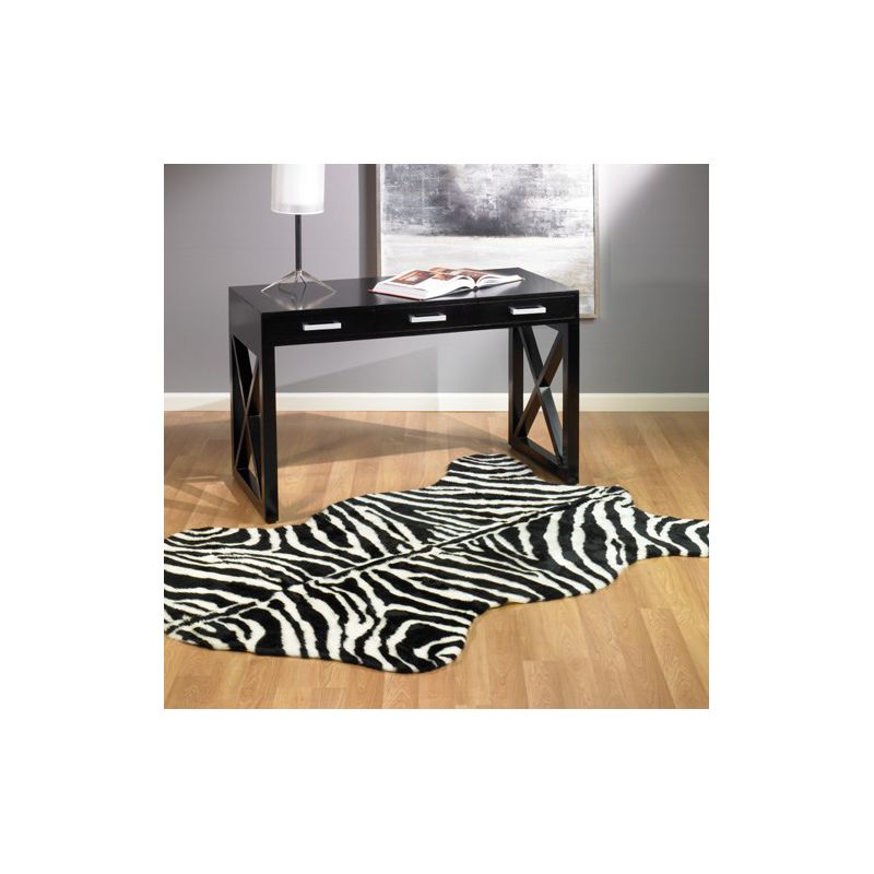 Walk on Me Faux Fur Super Soft Narrow Zebra Rug Tufted With Non-slip Backing Area Rug, 2 of 5