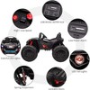 24V 2 Seaters Kids Ride on UTV with Remote Control, 10Ah Battery,Extra Large EVA Wheels for Big Kids, 4WD Electric Vehicle Car,Music - 4 of 4
