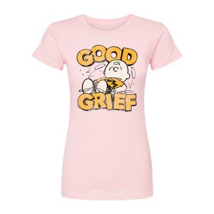 Women's - Peanuts - Good Grief Vintage Fitted Graphic T-Shirt - 1 of 2