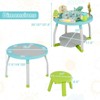 Costway 5-in-1 Baby Activity Center with Rotating Seat Removable Toys Lights & Music Blue/White/Pink - 3 of 4