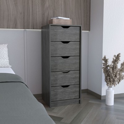 ALEXOUN 5 Drawer Chest, Wood Storage Dresser Cabinet - Modern Minimalist Design, Easy Assembly, Multi-Use Organizer for Bedroom,Office