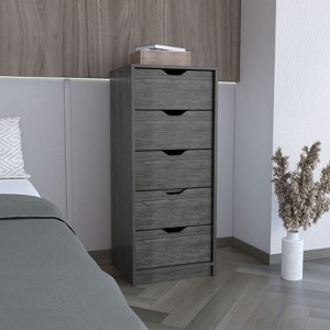 ALEXOUN 5 Drawer Chest, Wood Storage Dresser Cabinet - Modern Minimalist Design, Easy Assembly, Multi-Use Organizer for Bedroom,Office - 1 of 4
