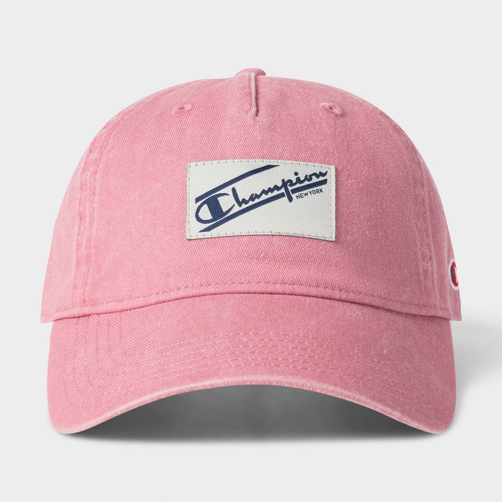 Champion Adult Pigment-Washed Twill Baseball Hat - Cosmic Pink
