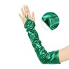 INSPIRE CHIC Women's Finger Loop Shiny Metallic Gloves 1 Pair - 3 of 4