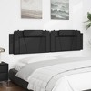 vidaXL Headboard Cushion Black 76" Faux Leather - 4 of 4