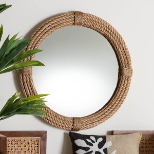 bali & pari Manila Bohemian Woven Rope Accent Wall Mirror - 1 of 4