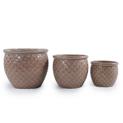 KTMBDW Plant Pots, Ceramic Planters with Drainage Holes, Flower Pots,Nursery Planting Pot for Indoor Out Door Plants