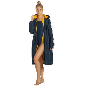 Sporti Striped Comfort Fleece-Lined Swim Parka - 1 of 4