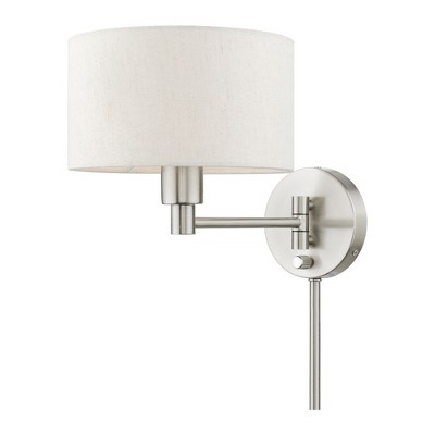 Livex Lighting 1 - Light Wall Light in  Brushed Nickel