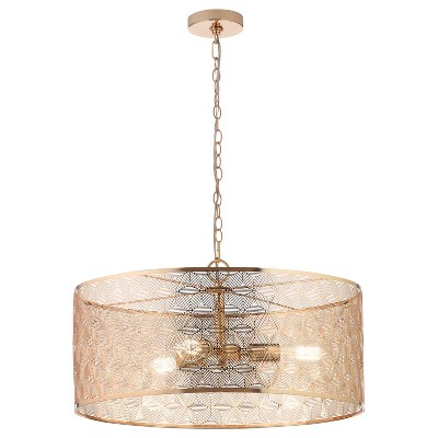 24" 3-Light Giselle Chandelier Polished Gold/Brass - River of Goods