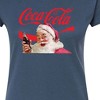 Women's - Coca-Cola - Santa Closeup Coca Cola Logo Fitted Graphic T-Shirt - 2 of 3