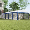 Outsunny 16.5' x 33' Large Party Tent, Heavy Duty Outdoor Canopy Tent Shelter with Removable Sidewalls, 10 Windows - 2 of 4