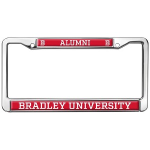 Bradley University Alumni Logo Full Size Standard License Plate Metal Frame - 1 of 4