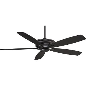 60" Minka Aire Modern Indoor Ceiling Fan with Remote Control Coal Black for Living Room Kitchen Bedroom Family Dining House Home - 1 of 4