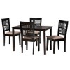 Baxton Studio Deanna Modern Fabric Wood Dining Set - 2 of 4