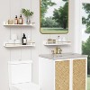 Attop Gold Floating Shelves for Wall Decor Set of 3, Bathroom Shelves Over Toilet, Modern Display Wall Shelf - 3 of 4