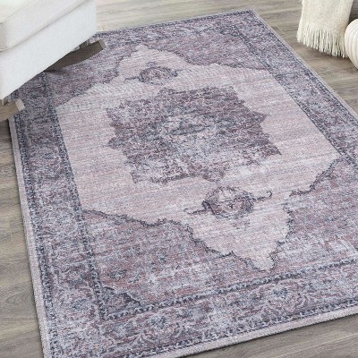 Unique Loom Mangata Mariah Medallion Washable Indoor Flatweave Woven Area Rug