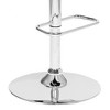 FurniFact,Swivel Bar Stool with Cream Leatherette Seat, Walnut Veneer, and Chrome Base - 2 of 4