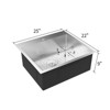 ROVSUN Top mount Kitchen Sink Drop-in, FarmhouseWorkstation , Stainless Steel Single Bowl Kitchen Sinks for RV, Travel Trailer, Garage - 2 of 4