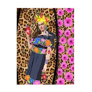 Canvas Wall Art - Lynnda Rakos  'love Frida' Wall Art for Living Room, Bedroom, or Office Décor by Trademark Fine Art - 1 of 4