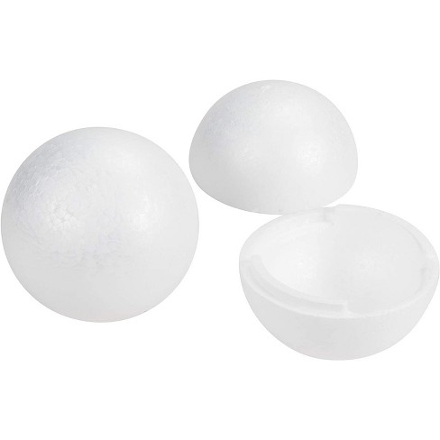 Juvale 4-pack White Half Foam Balls, Semicircle For Diy Arts And Crafts  Supplies (4 In) : Target