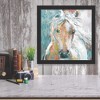 Courtside Market Watercolor stallion II 11x11 Framed Artboard - 2 of 2