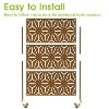 47-inches W x 72-inches H White Galvanized Sheet Screen Outdoor and lndoor Divider for Balcony Patio Garden Room Divider (Star 01) - 4 of 4