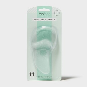 Fab Feet Women's by Foot Petals Gel 2-in-1 Ball of Foot/Arch Support Shoe Cushions Clear - 1 pair: Urethane Shoe Accessories - 1 of 4