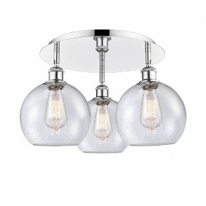 Athens - 3 Light Flush Mount In Industrial Style-10.5 Inches Tall and 19.75 Inches Wide - 1 of 1