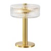 Dua Table Lamp - 17 Inch Height - TBL4606 - Clear/Brass - Safavieh - 2 of 4
