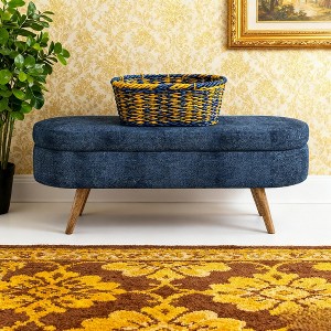 Christopher Knight Home Lvan Multifunctional Wood Storage Faux Shearling Ottoman Bench - 1 of 4