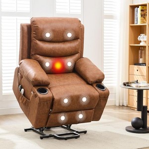 Power Lift Recliner Chair for Elderly, Oversized Electric Lift Chair with Heat and Massage - 1 of 4