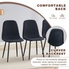 5 Piece Dining Table Set Kitchen Table Set with 4 Upholstered Chairs & Adjustable Height Table - ModernLuxe - 4 of 4