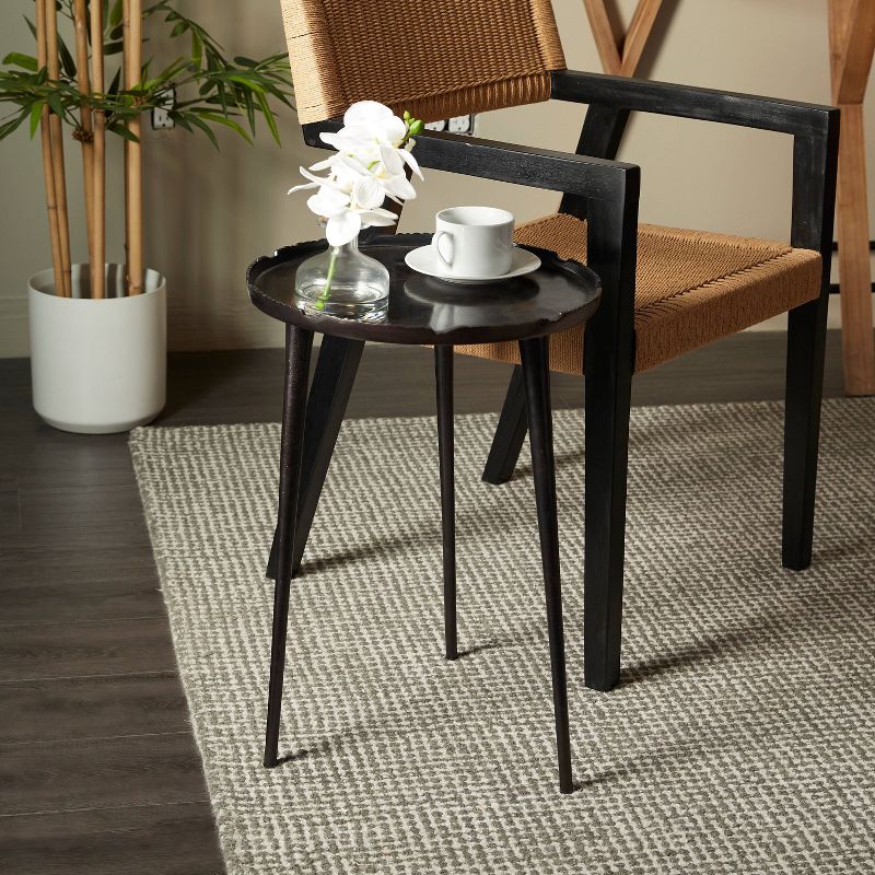 Mid-Century Modern Metal Accent Table - Olivia & May, 2 of 6