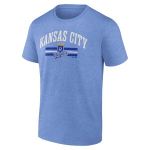 MLB Kansas City Royals Men's Bi-Blend Short Sleeve T-Shirt - 1 of 3